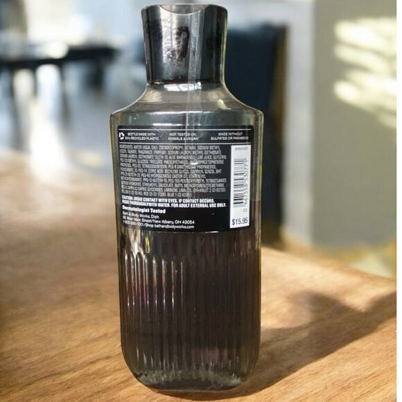 BATH & BODY WORKS BLACK TIE 3-IN-1 HAIR FACE & BODY WASH MEN'S 10 FL OZ/295 mL - Picture 3 of 6